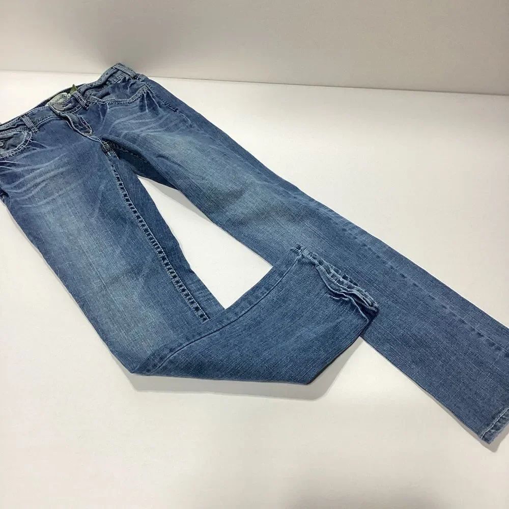 Aeropostale Jeans Bayla Skinny Straight Leg 5/6 Long Long Low Rise